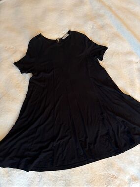 Abercrombie & Fitch Black Mini Swing Dress